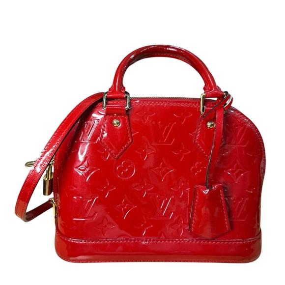 Louis Vuitton Red Vernis Alma BB - Picture 3 of 13
